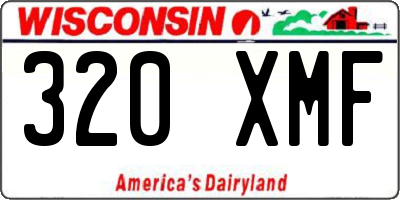 WI license plate 320XMF
