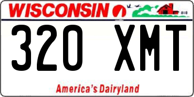 WI license plate 320XMT