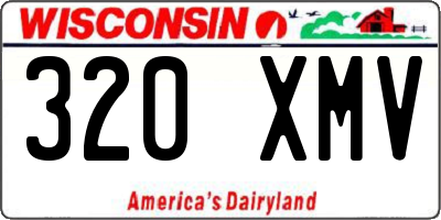 WI license plate 320XMV