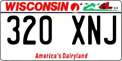 WI license plate 320XNJ