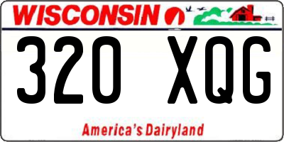 WI license plate 320XQG