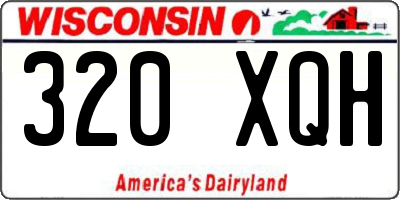 WI license plate 320XQH