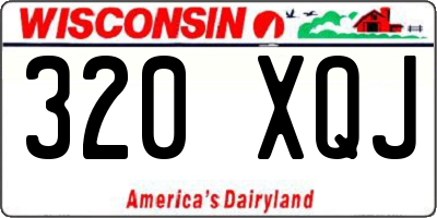 WI license plate 320XQJ