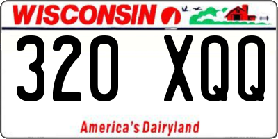 WI license plate 320XQQ