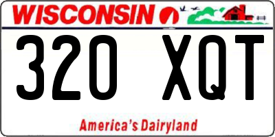 WI license plate 320XQT