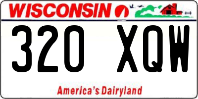 WI license plate 320XQW