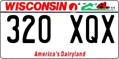 WI license plate 320XQX