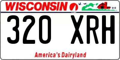 WI license plate 320XRH