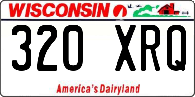WI license plate 320XRQ