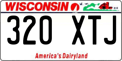 WI license plate 320XTJ