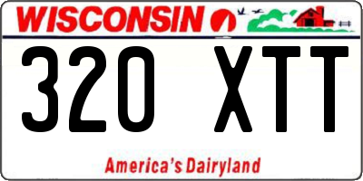 WI license plate 320XTT