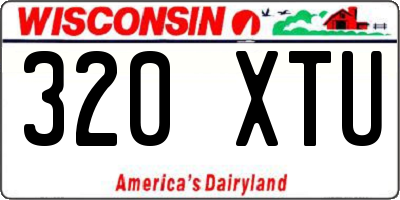 WI license plate 320XTU