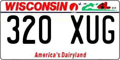 WI license plate 320XUG