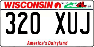 WI license plate 320XUJ