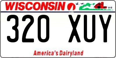 WI license plate 320XUY