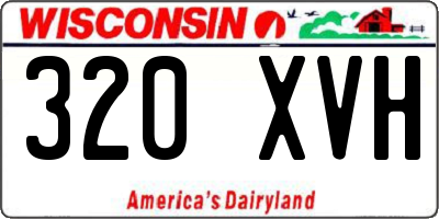 WI license plate 320XVH
