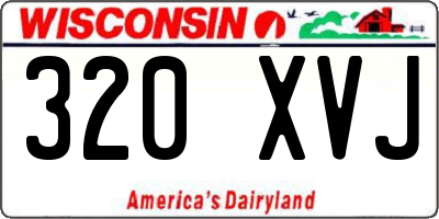 WI license plate 320XVJ