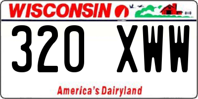 WI license plate 320XWW