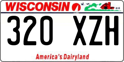 WI license plate 320XZH