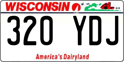 WI license plate 320YDJ