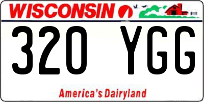 WI license plate 320YGG