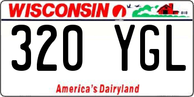 WI license plate 320YGL