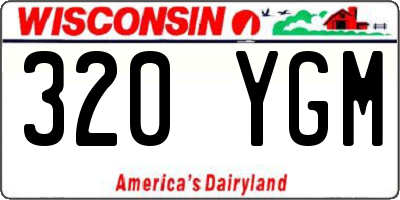 WI license plate 320YGM