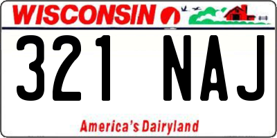 WI license plate 321NAJ