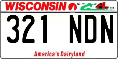 WI license plate 321NDN
