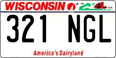 WI license plate 321NGL