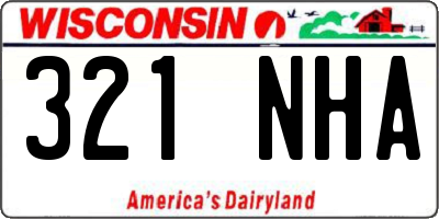 WI license plate 321NHA