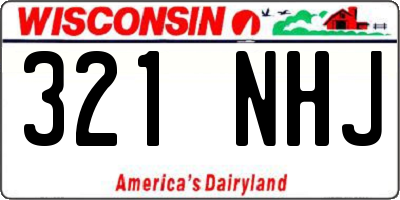 WI license plate 321NHJ