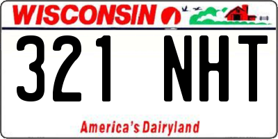 WI license plate 321NHT