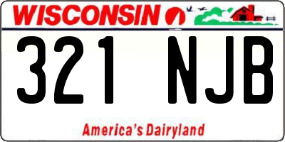 WI license plate 321NJB