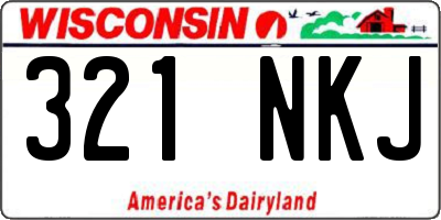 WI license plate 321NKJ