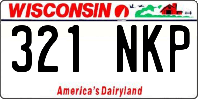 WI license plate 321NKP