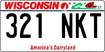 WI license plate 321NKT