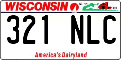 WI license plate 321NLC