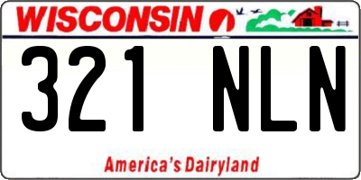 WI license plate 321NLN