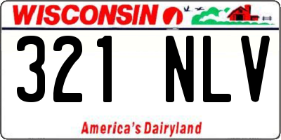 WI license plate 321NLV