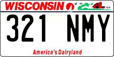 WI license plate 321NMY