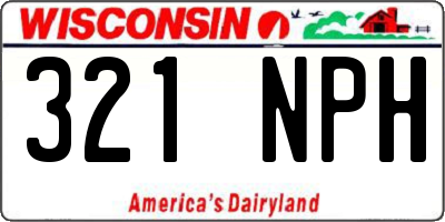 WI license plate 321NPH