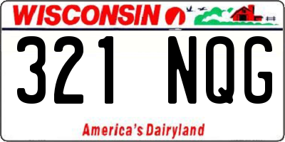 WI license plate 321NQG