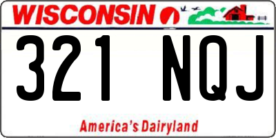 WI license plate 321NQJ