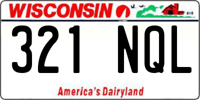 WI license plate 321NQL