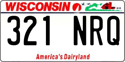 WI license plate 321NRQ