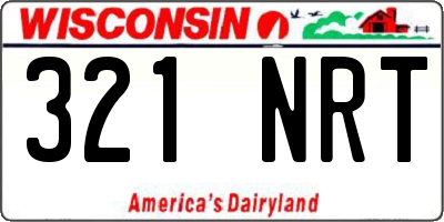 WI license plate 321NRT
