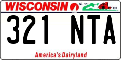 WI license plate 321NTA