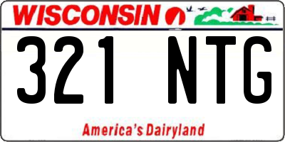 WI license plate 321NTG