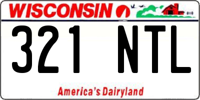 WI license plate 321NTL